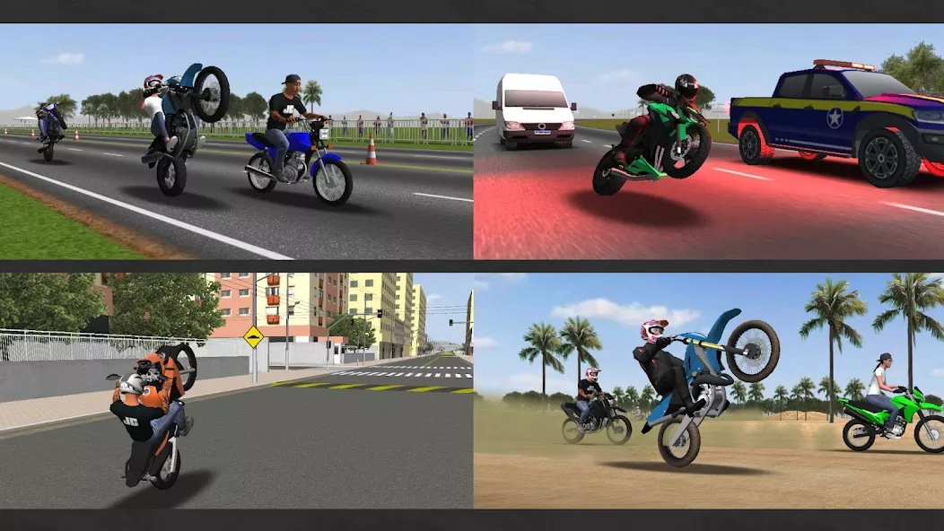 Moto Wheelie 3D — скриншот